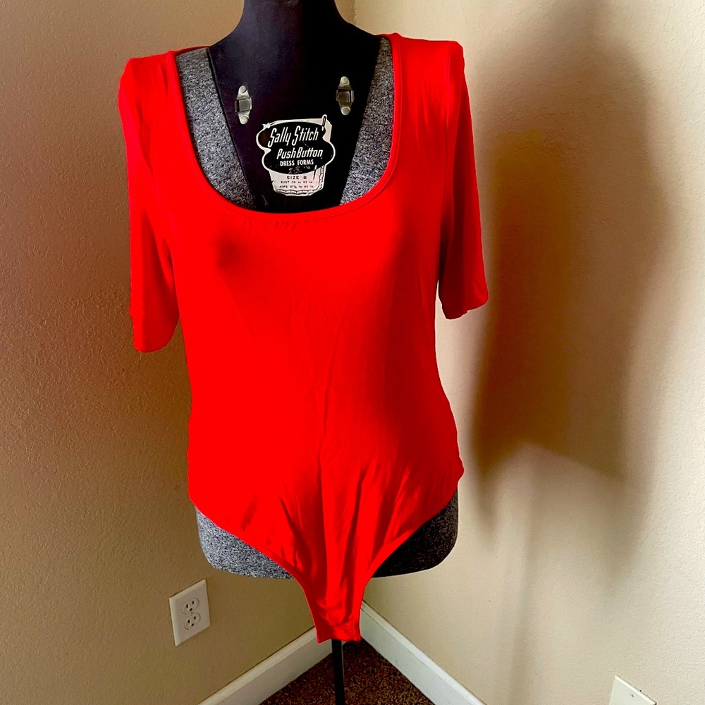 Red bodysuit